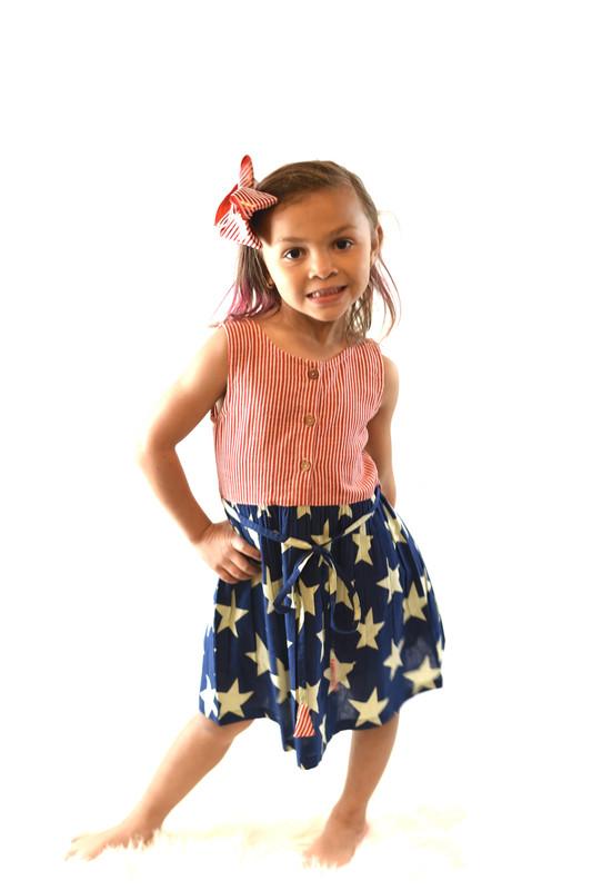 Stars & Stripes Dress Dress Yo Baby Wholesale 