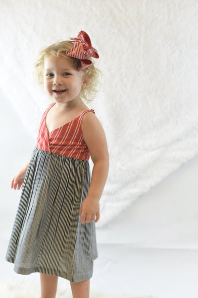Stripe Halter Dress Dress Yo Baby Wholesale 