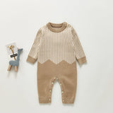Striped Knitted Sweater Romper - Unisex Yo Baby India 