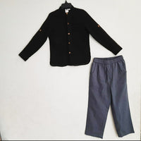 Summer Shirt & Pants -Two Piece Set boys Yo Baby Wholesale 2 Years Back Shirt & Cobalt Blue Pants 