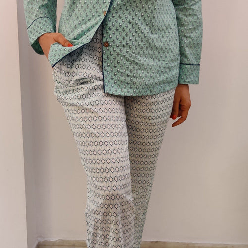 Teal Printed 2 pc set