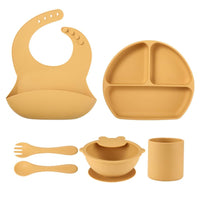 Teddy Bear Bib, Bowl & Spoon - Feeding Set -Set of 6 Feeding Set Yo Baby Wholesale 