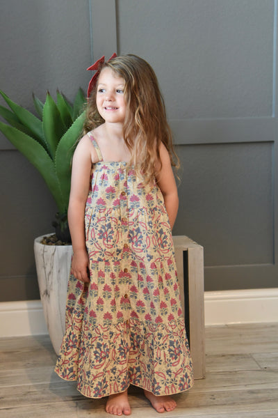 Tiered Printed Maxi Dress Dress Yo Baby Wholesale 