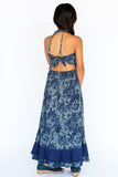Tropical Blue Halter Maxi Dress Dress Yo Baby Wholesale 