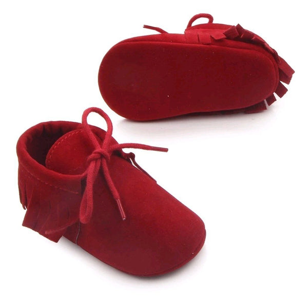 Unisex fringe moccasins - Red Yo Baby Wholesale 