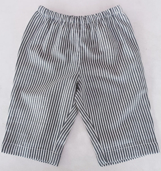 Unisex Grey Stripes Print Pant infant pants Yo Baby India 