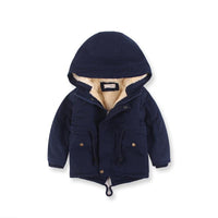 Unisex Hooded Fur-Lined Winter Parka Jacket Boys Yo Baby Wholesale 