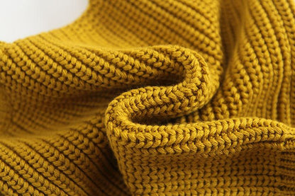 Unisex Knitted Sweater Top & Pants Set - Mustard Dress Yo Baby Wholesale 