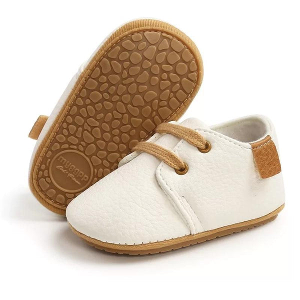Unisex mock Leather moccasins - White Yo Baby Wholesale 