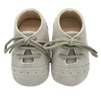 Unisex mock suede moccasins - Grey Yo Baby Wholesale 