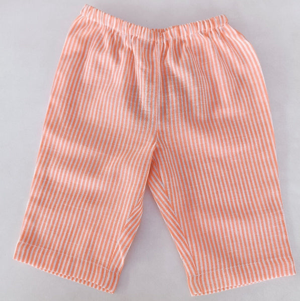 Unisex Peach Stripes Print Pant Pants Yo Baby India 
