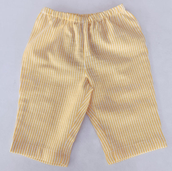 Unisex Yellow Stripes Print Pant Pants Yo Baby India 