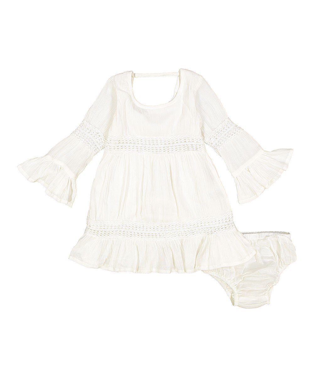 White Lace Infant Dress Dress Yo Baby Wholesale 