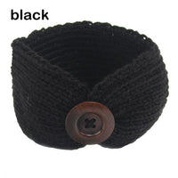 Wool Crochet Turban/Headband Yo Baby India Black 
