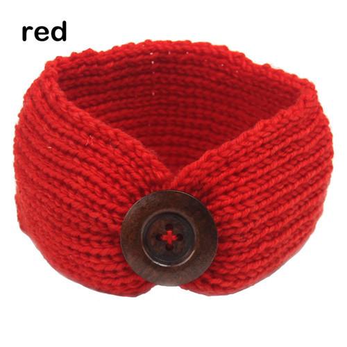 Wool Crochet Turban/Headband Yo Baby India Red 
