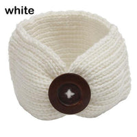 Wool Crochet Turban/Headband Yo Baby India WHITE 